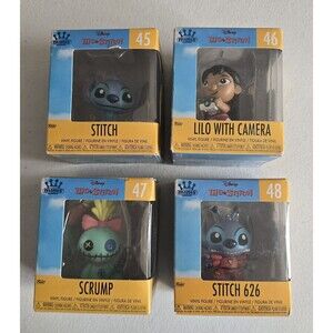 Disney Lilo & Stitch Funko Minis Vinyl Figures Set Of 4 New Sealed
